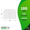 Disposable Face Cradle Covers for Massage Table 12 x 16 Inch. 100 Pack White Viscose & Polyester Massage Face Cradle Cover. Soft and Durable Massage T