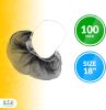 100 Pack of Disposable Soft Nylon Beard Covers 18". Brown beard guards. Premium Quality beard net protectors. Honeycomb beard nets. Facial hair coveri