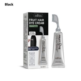 Gentle And Long-lasting Hair Beauty Cream Without Scalp Damage (Color: BLACK)