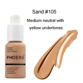 Explosive Press Type Oil Control Natural Color Matte Concealer Foundation Cream (Option: 105 2 pcs)