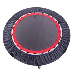 40 Inch Mini Exercise Trampoline-Indoor Fitness Rebounder Trampoline Safety Pad (Color: BLACK)